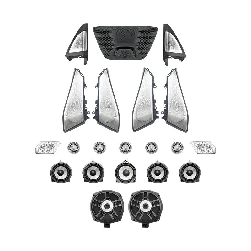 BMW X5 G05 / X7 Illuminated Speaker Set – Premium Aluminum Design