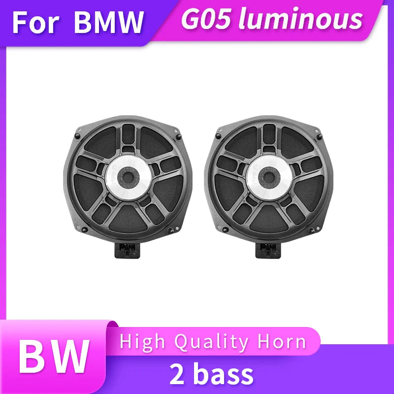 BMW X5 G05 / X7 Illuminated Speaker Set – Premium Aluminum Design