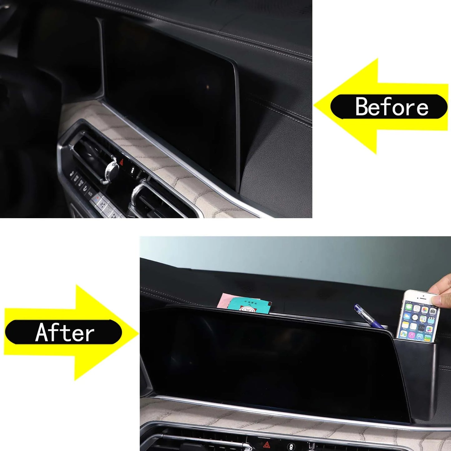 Central Control Screen Storage Box Tray
