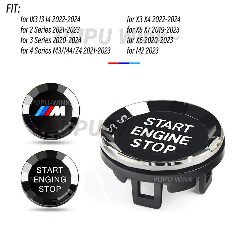 Crystal Start Stop Button