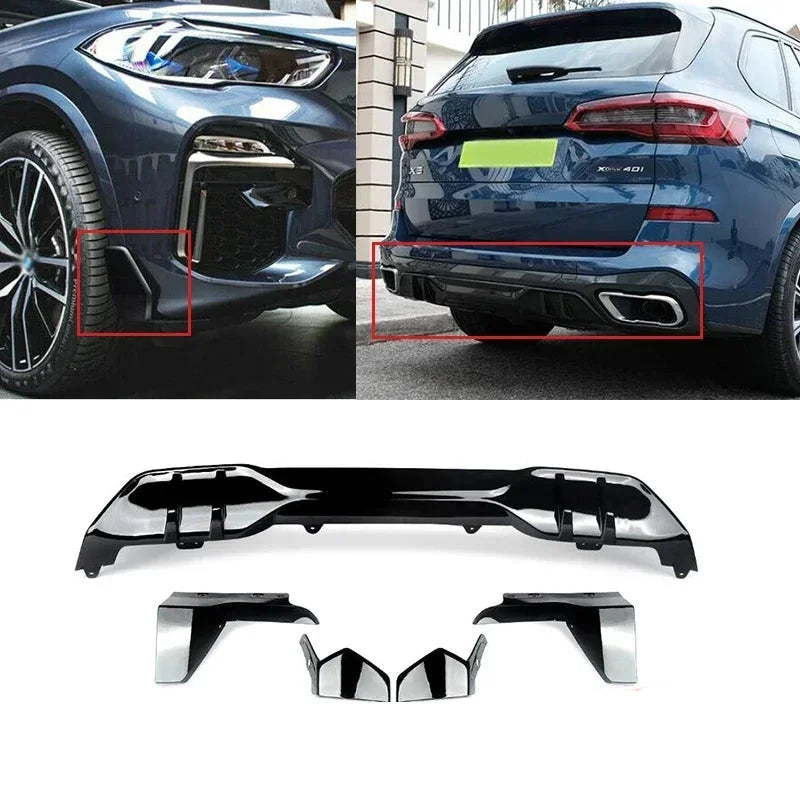G05 X5 M Sport Bumper Diffuser Set
