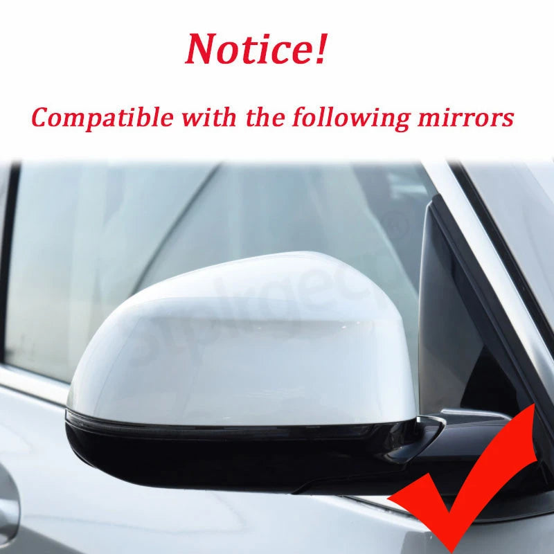 M Style Black Rearview Mirror Cover