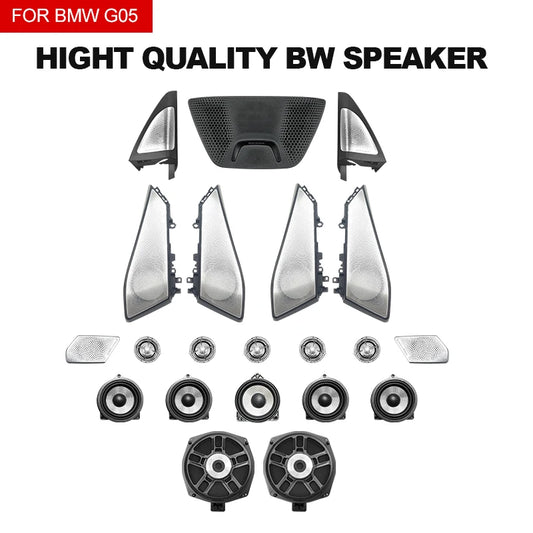 BMW X5 G05 / X7 Illuminated Speaker Set – Premium Aluminum Design