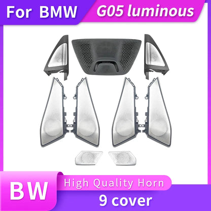 BMW X5 G05 / X7 Illuminated Speaker Set – Premium Aluminum Design