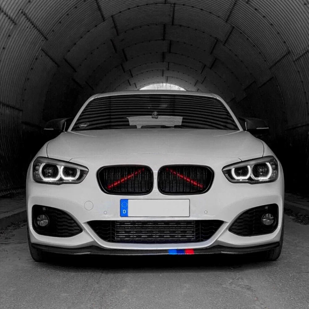 Front Kidney Grille Cover Frame Trim Strips For BMW F30 F31 F32 F33 F20 F21 F22 F23 F44 F45 1 2 3 4 Series M Sport Style Sticker