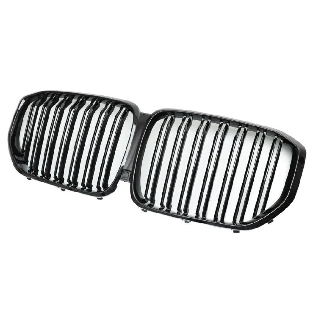 Gloss Black Front Grill Kidney Grille Double Slats For 2019-2023 BMW X5 X5M G05