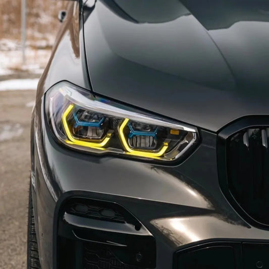 Yellow DRL LED Laser Headlight Modules