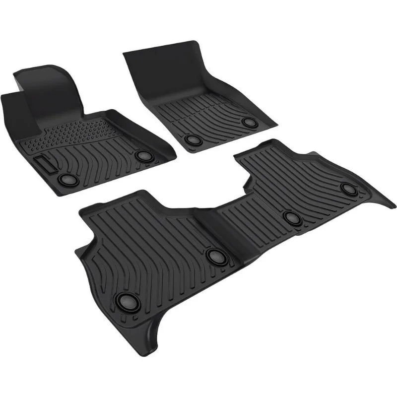 Premium Floor Mats for for BMW X5 G05 2019-2023 TPE Rubber Black 3Pcs