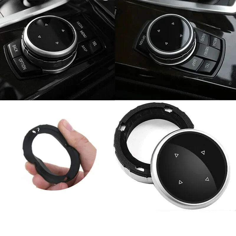 Car Multimedia Big Knob Covers Button Trim Control