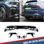 Load image into Gallery viewer, G05 X5 M Sport Bumper Front and Rear Lip Diffuser Set
