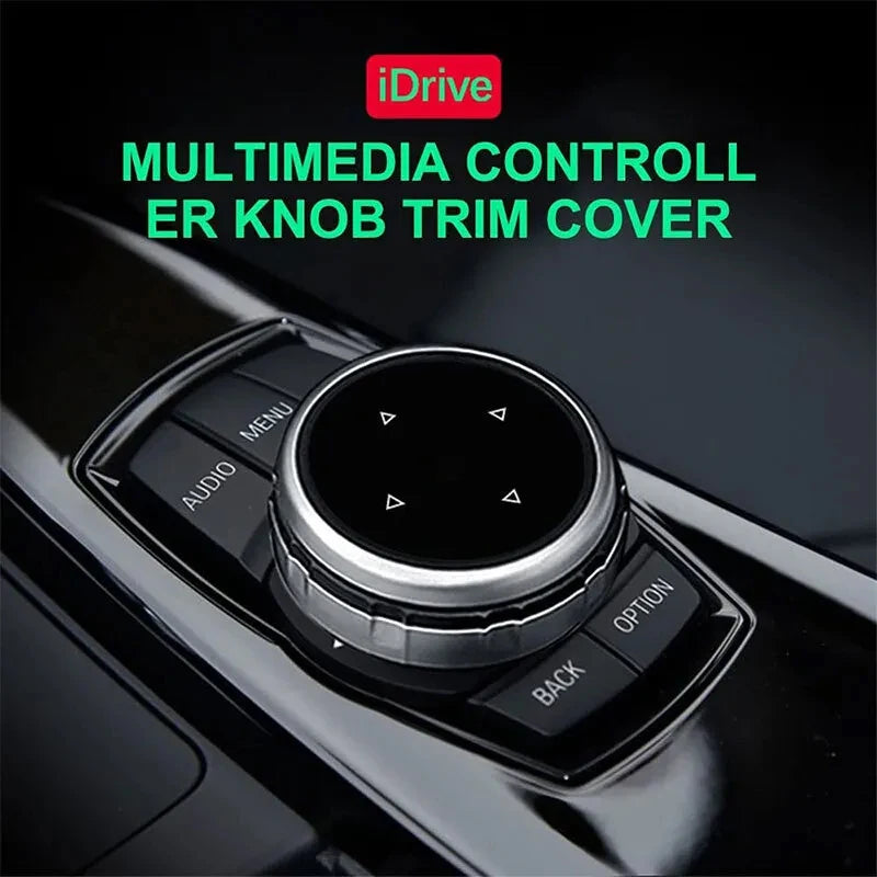 Car Multimedia Big Knob Covers Button Trim Control