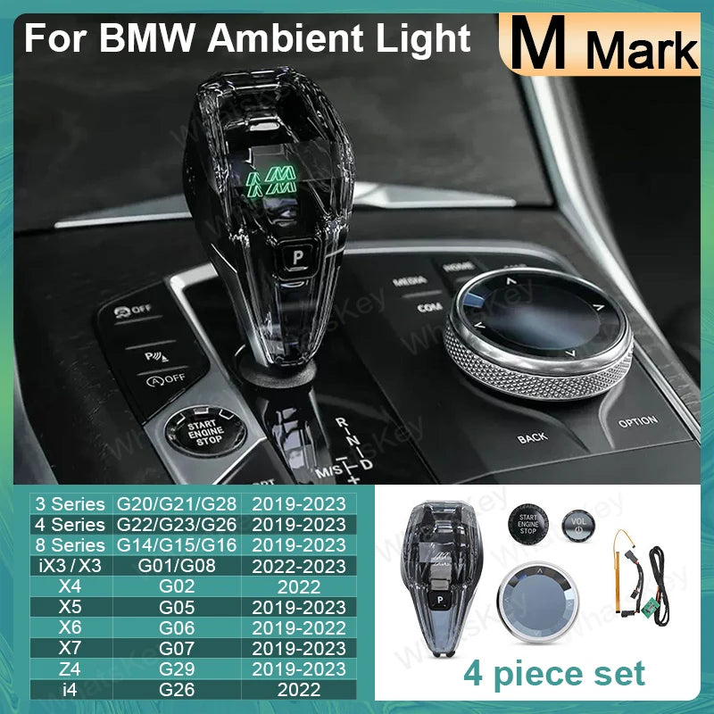 Crystal Gear Shift Knob Kit with Sync Ambient Light