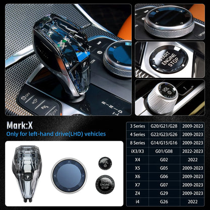 4 Piece Set Crystal Gear Shift Knob