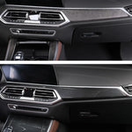 Load image into Gallery viewer, For BMW X5 G05 19-22 Carbon Fiber Color Center Control Panel Instrument Panel Air Conditioner Air Outlet Frame Window Raising
