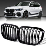 Load image into Gallery viewer, Gloss Black Front Grill Kidney Grille Double Slats For 2019-2023 BMW X5 X5M G05
