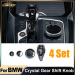 Load image into Gallery viewer, 4 Piece Set Crystal Gear Shift Knob Set
