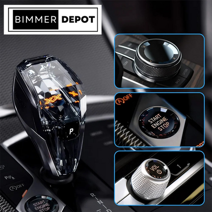 4 Piece Set Crystal Gear Shift Knob